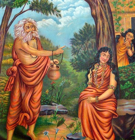 Durvasa curses Shakuntala